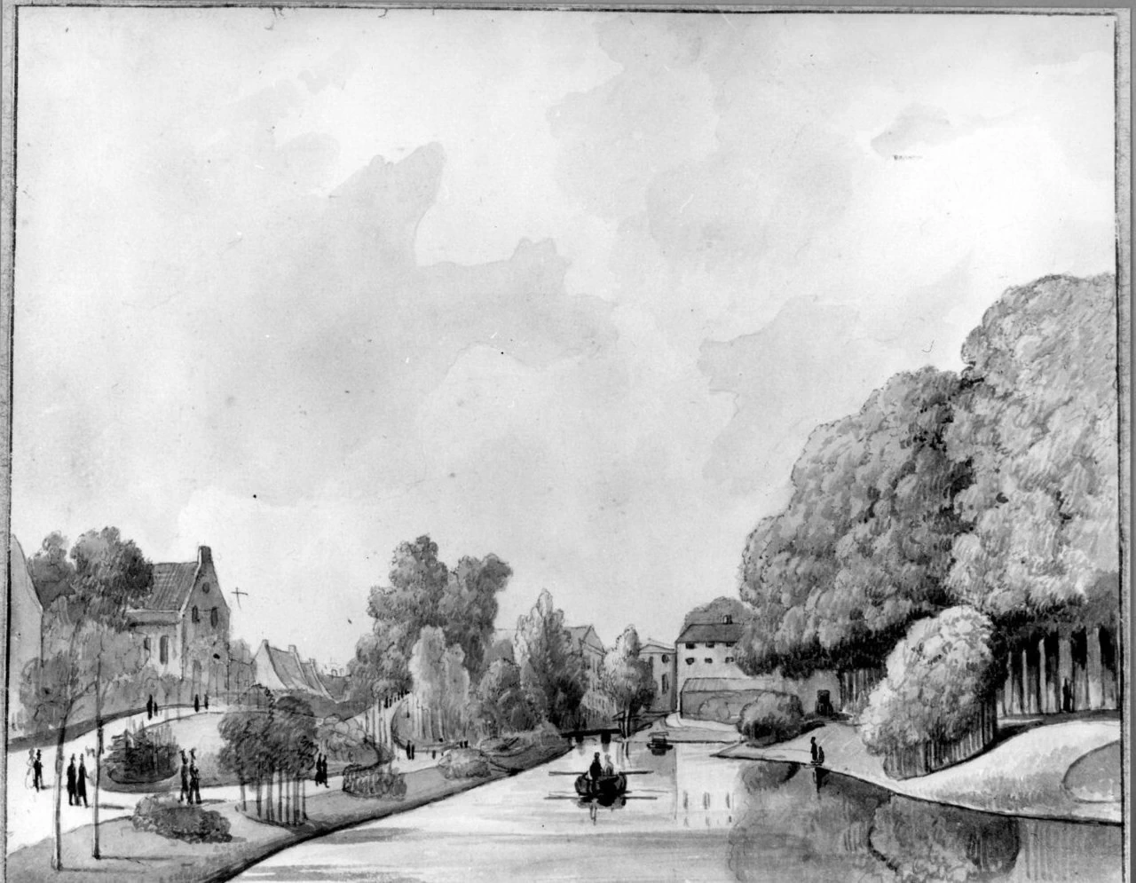 Vista del canale esterno della città di Utrecht - Hamburgerstraat 28, Utrecht